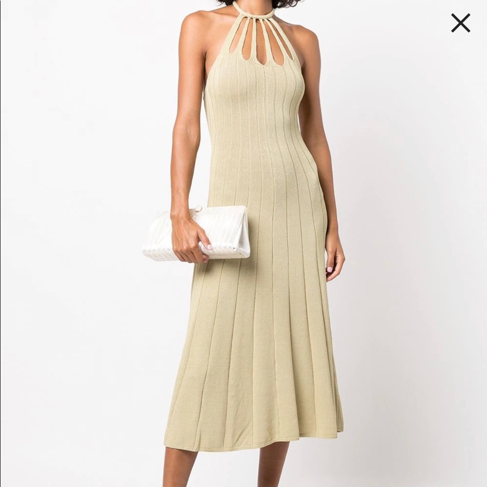 Cult Gaia Dawn Knit Halter Dress
